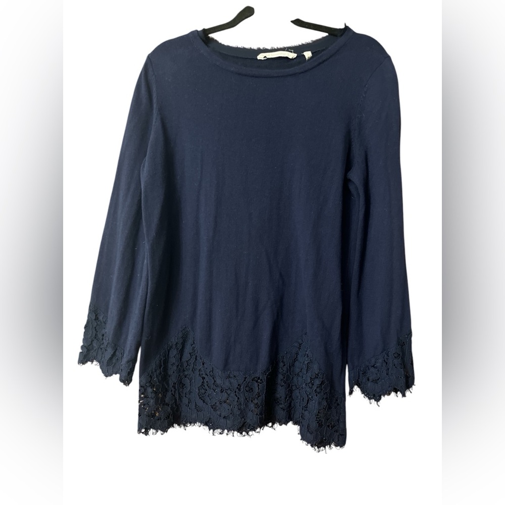 Soft Sorroundings Wool Cashmere Blend Isabeau Tunic Sweater